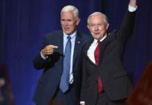 Mike Pence and Jeff Sessions