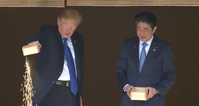 Donald Trump and Prime Minister Shinzō Abe
