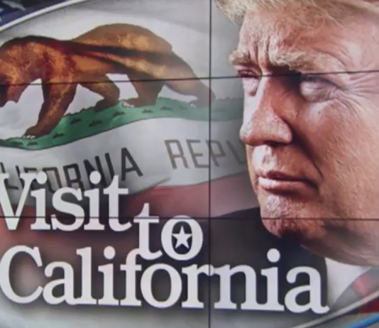 Trump in California