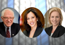 Bernie Sanders, Kamala Harris, Kirsten Gillibrand
