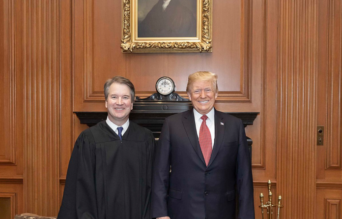 President Donald J. Trump and Supreme Court Justice Brett Kavanaugh via Wikimedia Commons