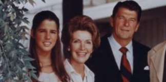 Patti Davis and Ronald Reagan